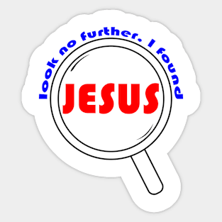 Look no further I found Jesus Sticker